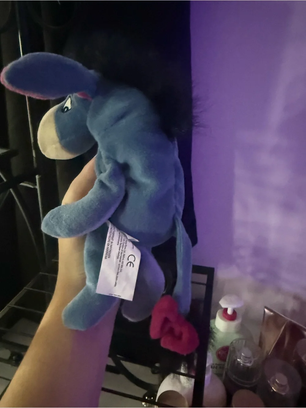 Disney Blue and Pink Plush Eeyore plush toy